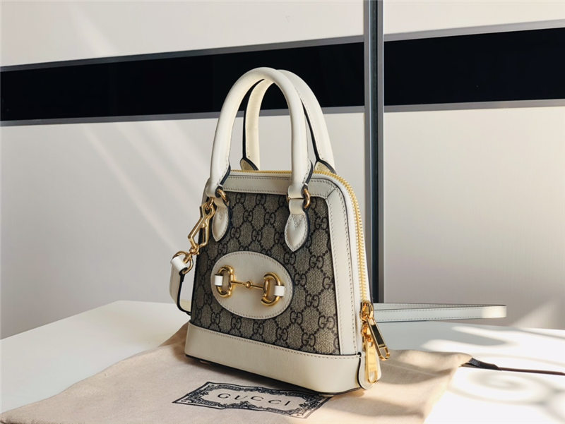 Gucci Horsebit 1955 mini top handle bag Supreme White high