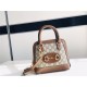 Gucci Horsebit 1955 mini top handle bag Supreme Brown high