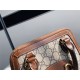 Gucci Horsebit 1955 mini top handle bag Supreme Brown high