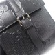 Gucci GG embossed messenger bag 631339 Black High