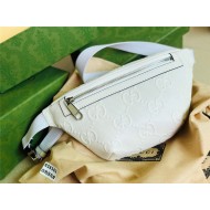 GG Embossed belt bag 658582 White High