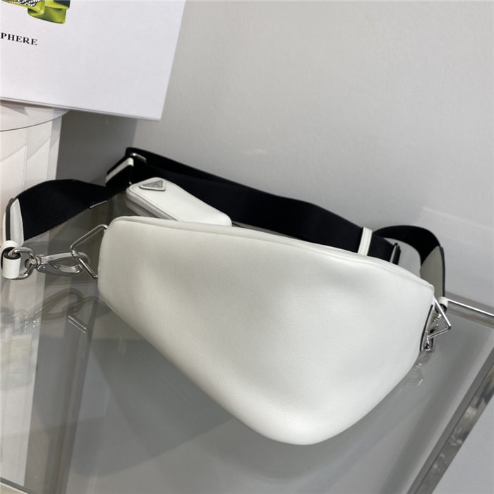 Prada Triangle shoulder bag Leather White High