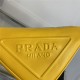 Prada Triangle shoulder bag Leather Yellow High