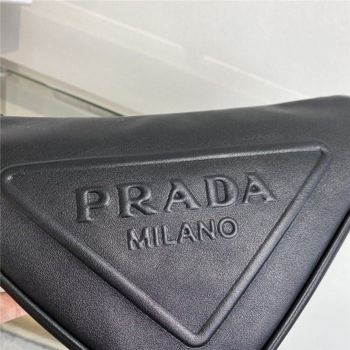 Prada Triangle shoulder bag Leather Black High