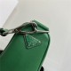 Prada Triangle shoulder bag Leather Green High