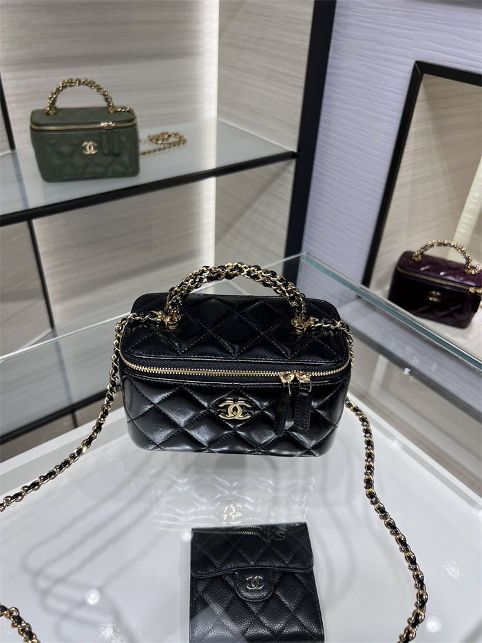 Chanel CLUTCH WITH CHAIN AP4168 Shiny Lambskin & Gold-Tone Metal Black High