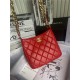 HOBO HANDBAG Lambskin & Gold-Tone Metal Red High