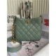 HOBO HANDBAG Lambskin & Gold-Tone Metal Green High