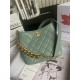 HOBO HANDBAG Lambskin & Gold-Tone Metal Green High