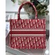 SMALL Dior BOOK TOTE Dior Oblique Jacquard Red High