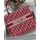 SMALL Dior BOOK TOTE Dior Oblique Jacquard Red High