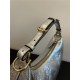 Fendigraphy Small Leather Bag Silver High