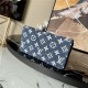 Louis Vuitton ZIPPY WALLET Monogram jacquard denim Blue M81226 High