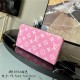 Louis Vuitton ZIPPY WALLET Monogram jacquard denim Pink M81182 High