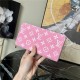 Louis Vuitton ZIPPY WALLET Monogram jacquard denim Pink M81182 High