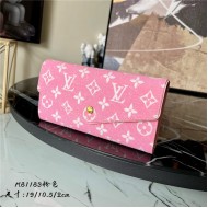 Louis Vuitton SARAH WALLET Monogram jacquard denim Pink M81183 High