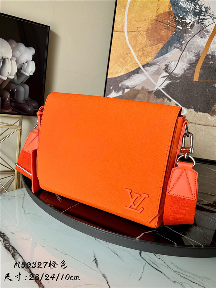 Louis Vuitton NEW MESSENGER Aerogram cowhide leather Orange M59327 High