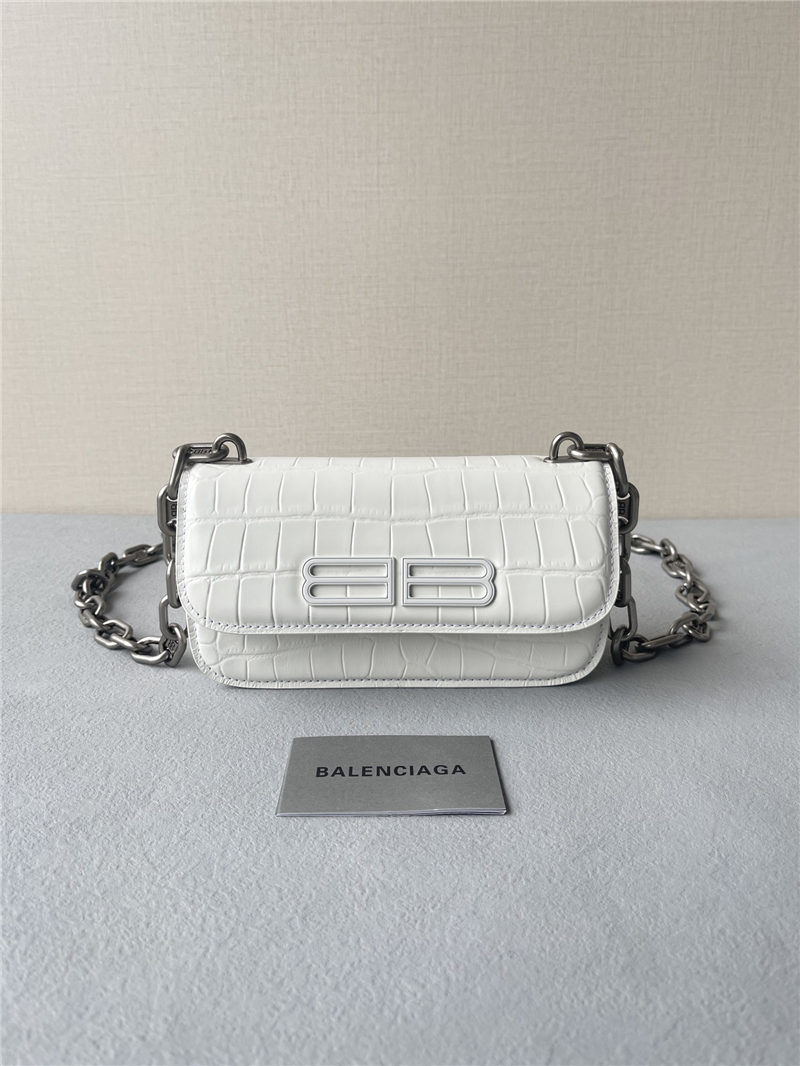 WOMEN'S GOSSIP XS BAG WITH CHAIN Crocodile Embossed High