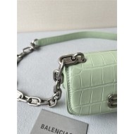 WOMEN'S GOSSIP XS BAG WITH CHAIN Crocodile Embossed High