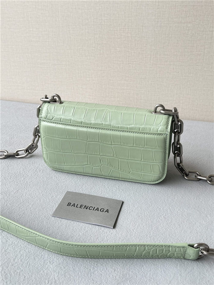 WOMEN'S GOSSIP XS BAG WITH CHAIN Crocodile Embossed High