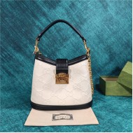 Small GG shoulder bag 675788 White High