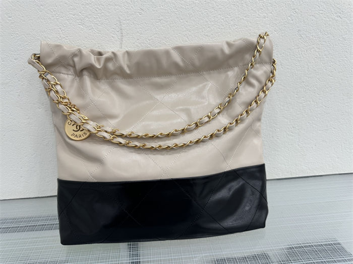 Chanel 22 SMALL HANDBAG Patchwork Shiny Calfskin & Gold-Tone Metal AS3260 High