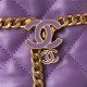 Chanel BUCKET BAG AS3116 Lambskin Enamel & Gold-Tone Metal Purple A