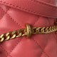 Chanel BUCKET BAG AS3116 Lambskin Enamel & Gold-Tone Metal Coral A