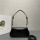 Prada Brushed leather shoulder bag 1BD345 Black High