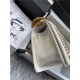 BOY Chanel FLAP BAG WITH HANDLE Python & Gold Metal High