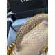 BOY Chanel FLAP BAG WITH HANDLE Python & Gold Metal High