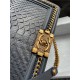 BOY Chanel FLAP BAG WITH HANDLE Python & Gold Metal High