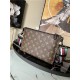 Louis Vuitton TRIO POUCH Monogram coated canvas and black Taurillon Monogram leather M59681 High