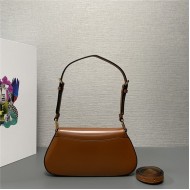 Prada Brushed leather shoulder bag 1BD345 Caramel High