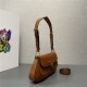 Prada Brushed leather shoulder bag 1BD345 Caramel High