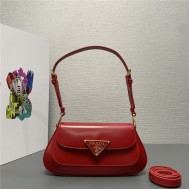 Prada Brushed leather shoulder bag 1BD345 Red High