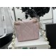 Chanel SMALL VANITY WITH CHAIN Lambskin Imitation Pearls & Gold-Tone Metal Pink High