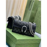 DIONYSUS SMALL RECTANGULAR BAG 499623 Denim Black high