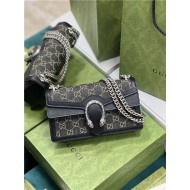 DIONYSUS SMALL RECTANGULAR BAG 499623 Denim Black high