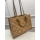 Louis Vuitton ONTHEGO MM Embroidered embossed supple grained cowhide leather M46015 High