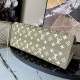 Louis Vuitton ONTHEGO MM Printed and embossed grained cowhide leather M46060 High