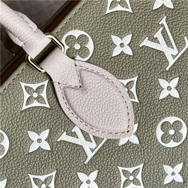 Louis Vuitton ONTHEGO MM Printed and embossed grained cowhide leather M46060 High