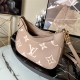 Louis Vuitton BAGATELLE Printed and embossed grained cowhide leather M46112 High