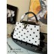 Louis Vuitton CAPUCINES MM Calfskin leather Black / White M20374 High