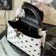 Louis Vuitton CAPUCINES MM Calfskin leather Black / White M20374 High