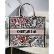 LARGE Dior BOOK TOTE La Force Embroidery Multicolor High