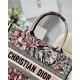 MEDIUM Dior BOOK TOTE La Force Embroidery Multicolor High