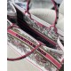 LARGE Dior BOOK TOTE Embroidery Butterfly High