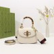 Gucci Bamboo 1947 mini top handle bag White Leather 686864 High