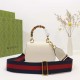 Gucci Bamboo 1947 mini top handle bag White Leather 686864 High